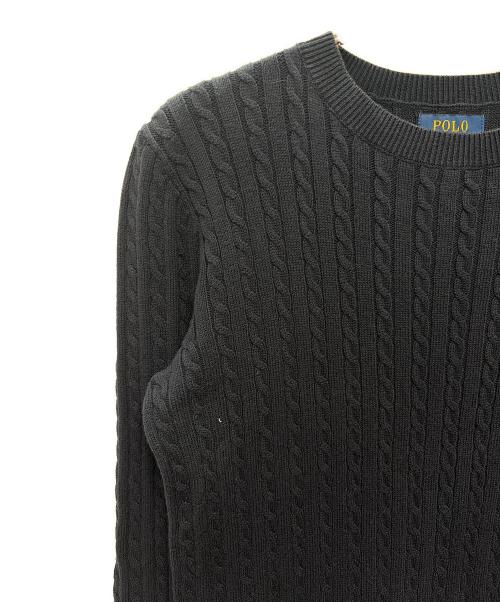 POLO RALPH LAUREN（ポロ・ラルフローレン）POLO RALPH LAUREN (ポロ・ラルフローレン) 長袖ワンピース ネイビー サイズ:L(12-14)※ﾚﾃﾞｨｰｽとしての古着・服飾アイテム