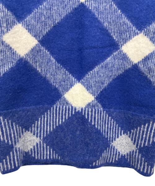BURBERRY（バーバリー）BURBERRY (バーバリー) ヴィンテージチェック カーディガン ブルー×ホワイト サイズ:不明の古着・服飾アイテム