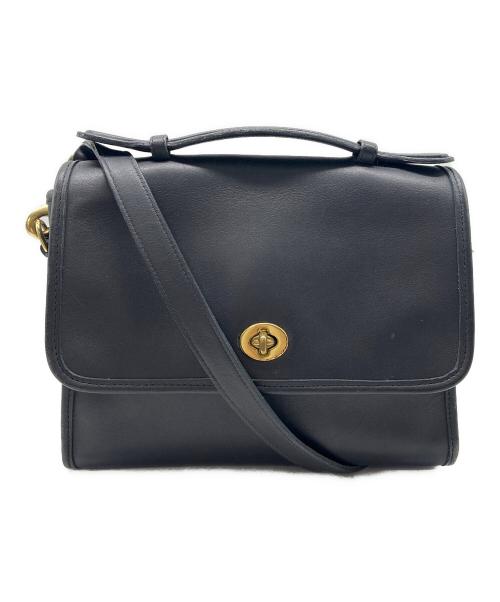 COACH（コーチ）COACH (コーチ) ターンロック ショルダーバッグ ダークネイビーの古着・服飾アイテム