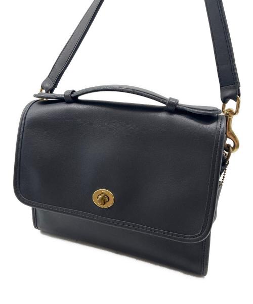 COACH（コーチ）COACH (コーチ) ターンロック ショルダーバッグ ダークネイビーの古着・服飾アイテム
