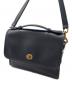 中古・古着 COACH (コーチ) ターンロック ショルダーバッグ ダークネイビー：20000円