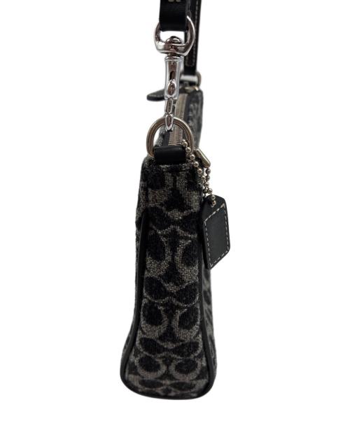 COACH（コーチ）COACH (コーチ) ミニシグネチャー ハンドバッグ ブラックの古着・服飾アイテム
