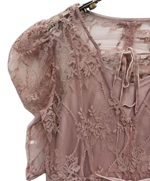 Snidel（スナイデル）Snidel (スナイデル) 24s半袖ワンピース ピンクの古着・服飾アイテム
