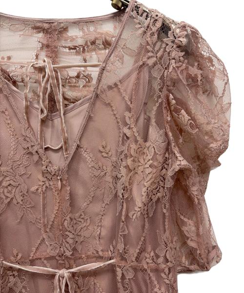 Snidel（スナイデル）Snidel (スナイデル) 24s半袖ワンピース ピンクの古着・服飾アイテム