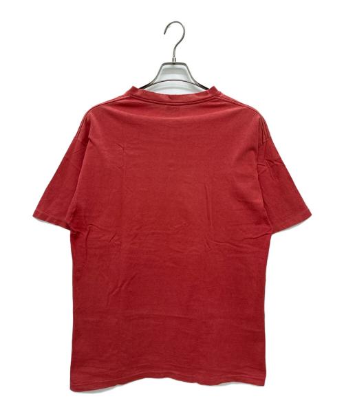 stussy（ステューシー）stussy (ステューシー) 90-00s スカル ストックロゴ プリントTシャツ レッド サイズ:Lの古着・服飾アイテム