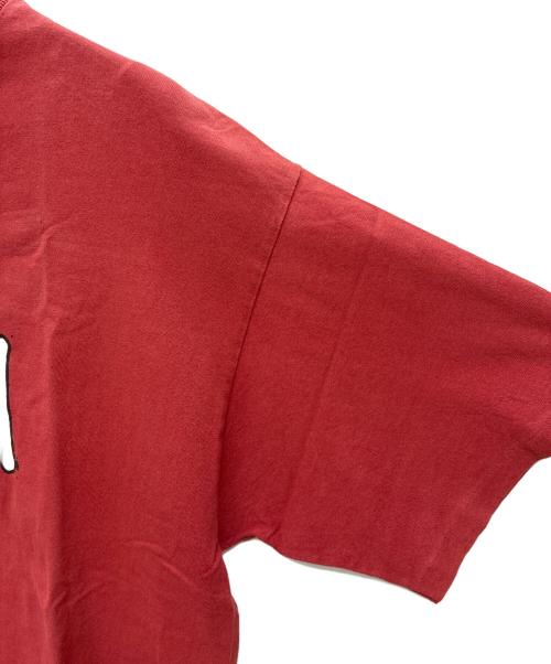 stussy（ステューシー）stussy (ステューシー) 90-00s スカル ストックロゴ プリントTシャツ レッド サイズ:Lの古着・服飾アイテム