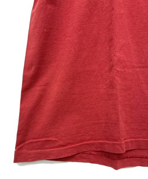 stussy（ステューシー）stussy (ステューシー) 90-00s スカル ストックロゴ プリントTシャツ レッド サイズ:Lの古着・服飾アイテム