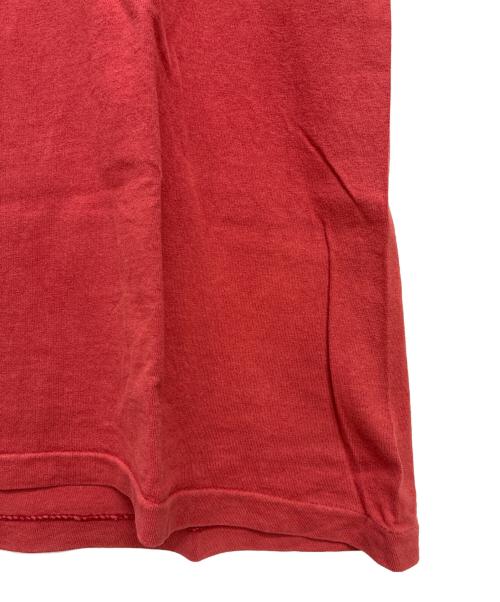 stussy（ステューシー）stussy (ステューシー) 90-00s スカル ストックロゴ プリントTシャツ レッド サイズ:Lの古着・服飾アイテム