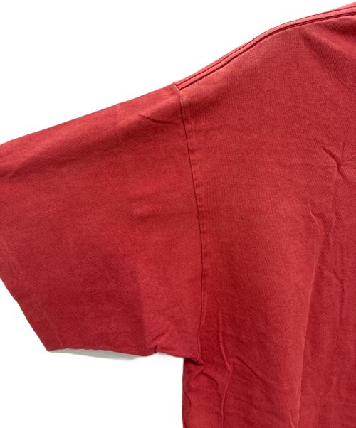 stussy（ステューシー）stussy (ステューシー) 90-00s スカル ストックロゴ プリントTシャツ レッド サイズ:Lの古着・服飾アイテム