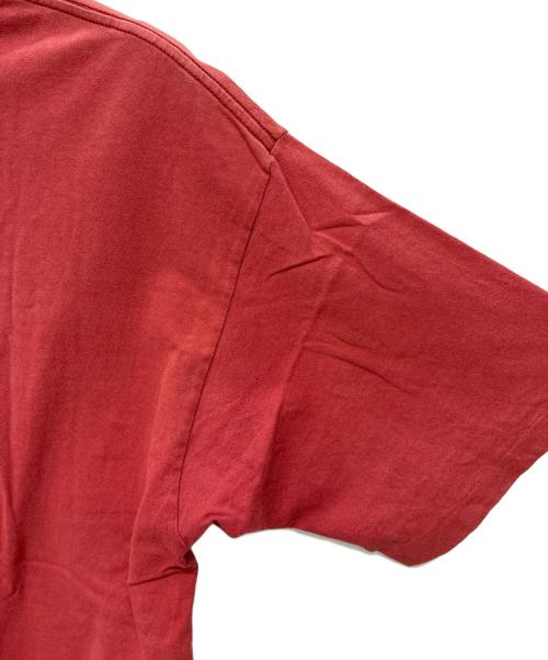 stussy（ステューシー）stussy (ステューシー) 90-00s スカル ストックロゴ プリントTシャツ レッド サイズ:Lの古着・服飾アイテム