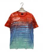 stussyステューシー）の古着「Tie Dye World Tour Tee / タイダイ ワールドツアーTシャツ」｜レッド×ブルー