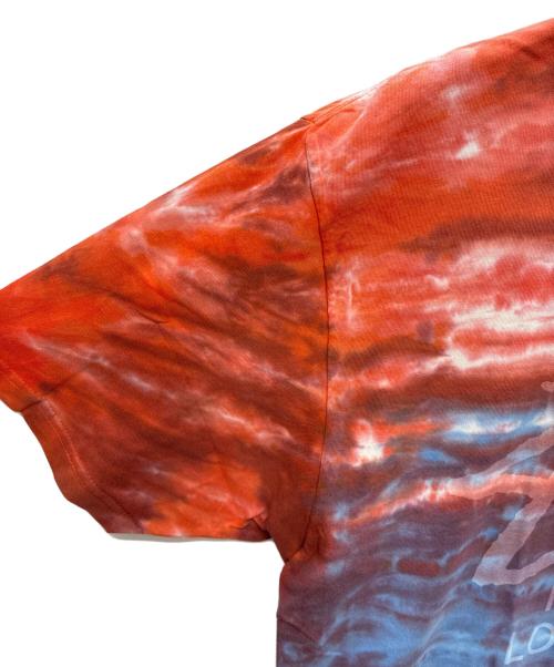 stussy（ステューシー）stussy (ステューシー) Tie Dye World Tour Tee / タイダイ ワールドツアーTシャツ レッド×ブルー サイズ:Lの古着・服飾アイテム