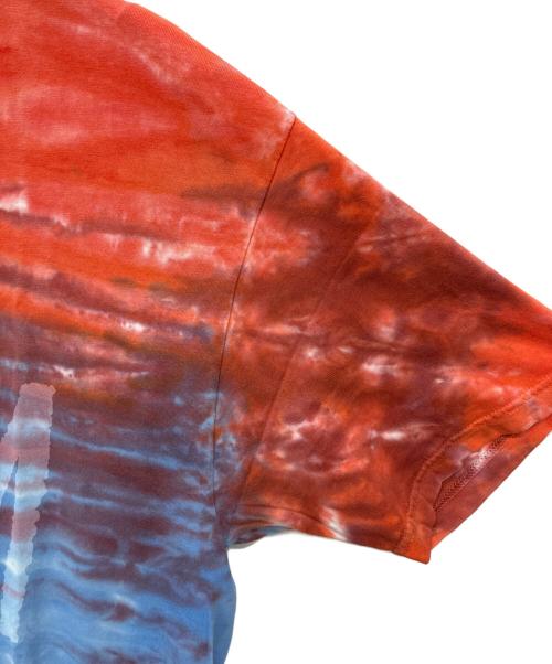 stussy（ステューシー）stussy (ステューシー) Tie Dye World Tour Tee / タイダイ ワールドツアーTシャツ レッド×ブルー サイズ:Lの古着・服飾アイテム