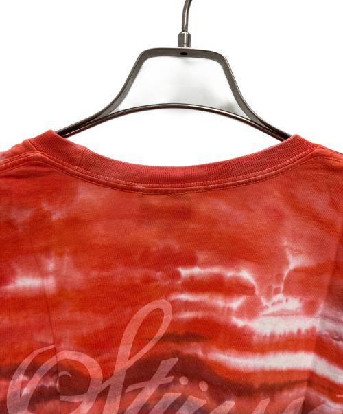 stussy（ステューシー）stussy (ステューシー) Tie Dye World Tour Tee / タイダイ ワールドツアーTシャツ レッド×ブルー サイズ:Lの古着・服飾アイテム