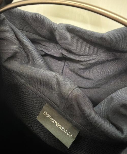 EMPORIO ARMANI（エンポリオ アルマーニ）EMPORIO ARMANI (エンポリオ アルマーニ) プルオーバーパーカー ブラック サイズ:XLの古着・服飾アイテム