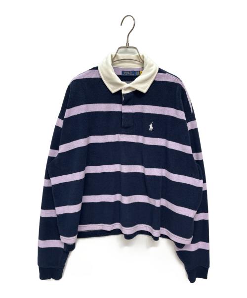 POLO RALPH LAUREN（ポロ・ラルフローレン）POLO RALPH LAUREN (ポロ・ラルフローレン) ラガーシャツ ネイビー×ピンク サイズ:Lの古着・服飾アイテム