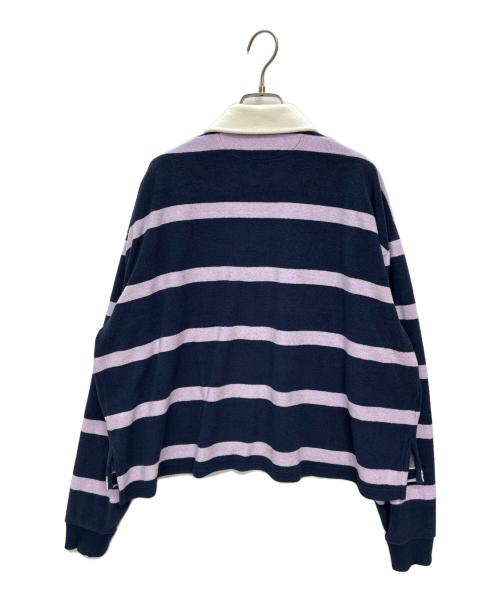 POLO RALPH LAUREN（ポロ・ラルフローレン）POLO RALPH LAUREN (ポロ・ラルフローレン) ラガーシャツ ネイビー×ピンク サイズ:Lの古着・服飾アイテム