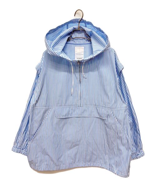 SHENERY（シーナリー）SHENERY (シーナリー) 2WAYストライプアノラックパーカー ブルー×ホワイト サイズ:FREEの古着・服飾アイテム