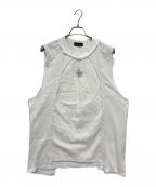 SURGERYサージェリー）の古着「dekki clover logo sleeveless」｜ホワイト