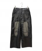 rosen kreuzローゼンクロイツ）の古着「VINTAGE LEATHER PANTS / フェイクレザーパンツ」｜ブラック