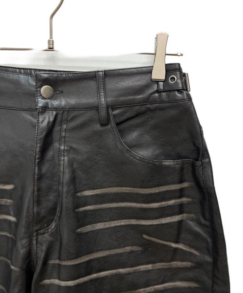 rosen kreuz（ローゼンクロイツ）ROSEN KREUZ (ローゼンクロイツ) VINTAGE LEATHER PANTS / フェイクレザーパンツ ブラック サイズ:2の古着・服飾アイテム