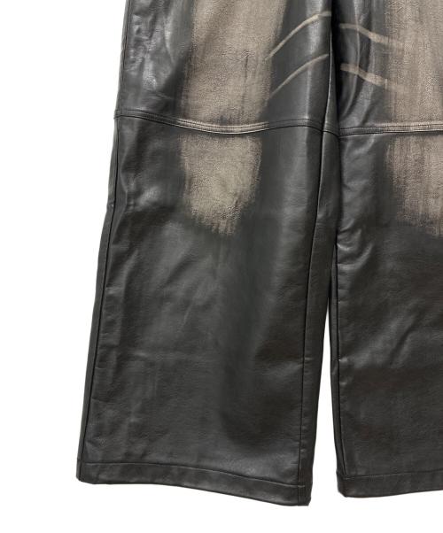 rosen kreuz（ローゼンクロイツ）ROSEN KREUZ (ローゼンクロイツ) VINTAGE LEATHER PANTS / フェイクレザーパンツ ブラック サイズ:2の古着・服飾アイテム