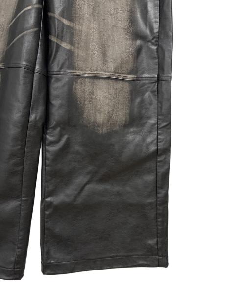 rosen kreuz（ローゼンクロイツ）ROSEN KREUZ (ローゼンクロイツ) VINTAGE LEATHER PANTS / フェイクレザーパンツ ブラック サイズ:2の古着・服飾アイテム