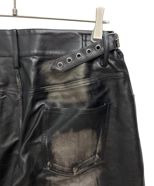 rosen kreuz（ローゼンクロイツ）ROSEN KREUZ (ローゼンクロイツ) VINTAGE LEATHER PANTS / フェイクレザーパンツ ブラック サイズ:2の古着・服飾アイテム