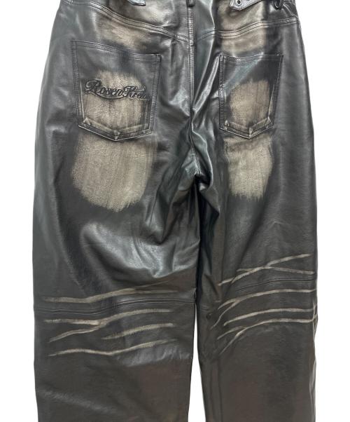 rosen kreuz（ローゼンクロイツ）ROSEN KREUZ (ローゼンクロイツ) VINTAGE LEATHER PANTS / フェイクレザーパンツ ブラック サイズ:2の古着・服飾アイテム
