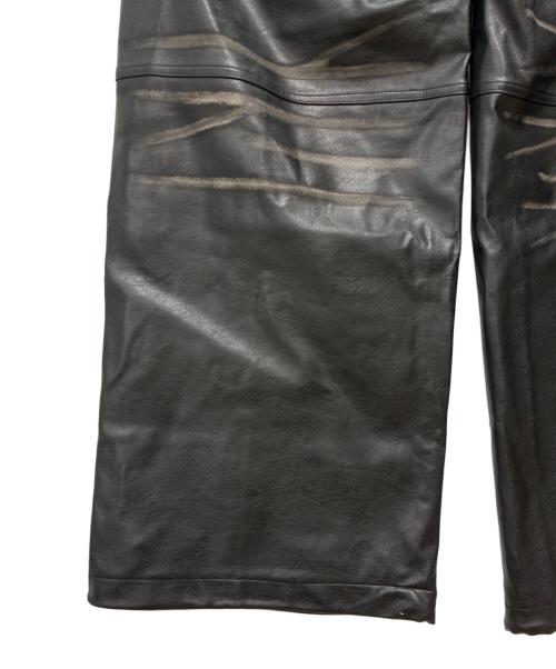 rosen kreuz（ローゼンクロイツ）ROSEN KREUZ (ローゼンクロイツ) VINTAGE LEATHER PANTS / フェイクレザーパンツ ブラック サイズ:2の古着・服飾アイテム