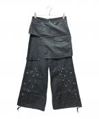 rosen kreuzローゼンクロイツ）の古着「DOCKING SKIRT WIDE PANTS」｜グレー