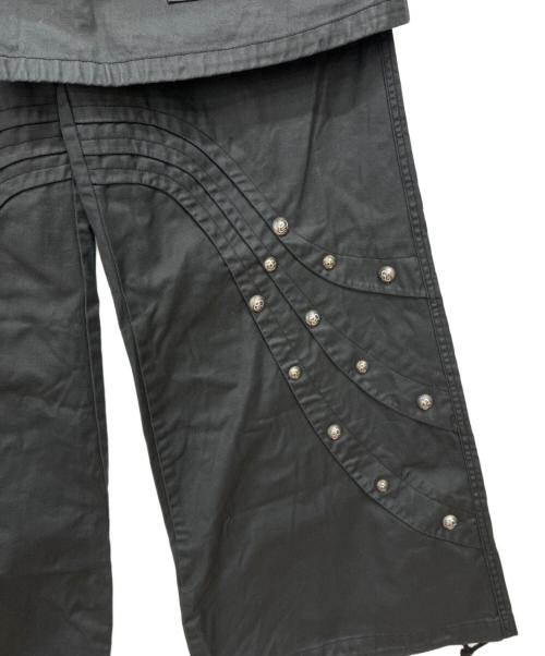 rosen kreuz（ローゼンクロイツ）ROSEN KREUZ (ローゼンクロイツ) DOCKING SKIRT WIDE PANTS グレー サイズ:2の古着・服飾アイテム