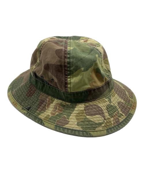 RRL（ダブルアールエル）RRL (ダブルアールエル) カモ柄バケットハット グリーン×ブラウン サイズ:L / 62cmの古着・服飾アイテム