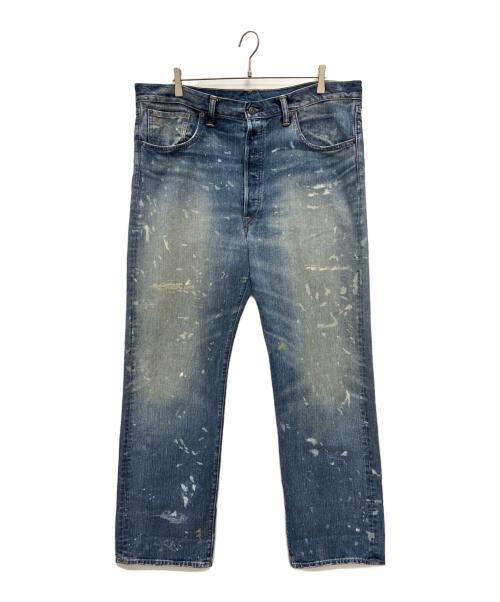 RRL（ダブルアールエル）RRL (ダブルアールエル) ペイント加工デニムパンツ インディゴ サイズ:W38×L32の古着・服飾アイテム