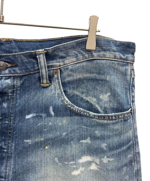 RRL（ダブルアールエル）RRL (ダブルアールエル) ペイント加工デニムパンツ インディゴ サイズ:W38×L32の古着・服飾アイテム