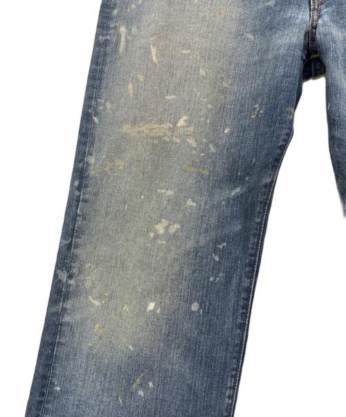 RRL（ダブルアールエル）RRL (ダブルアールエル) ペイント加工デニムパンツ インディゴ サイズ:W38×L32の古着・服飾アイテム