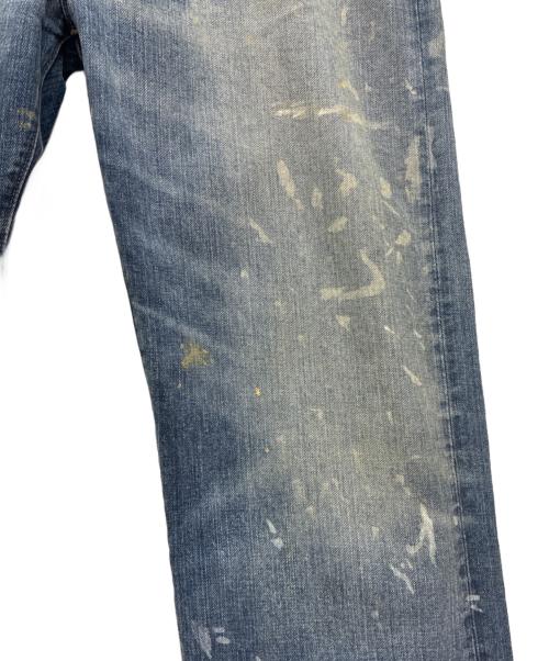 RRL（ダブルアールエル）RRL (ダブルアールエル) ペイント加工デニムパンツ インディゴ サイズ:W38×L32の古着・服飾アイテム
