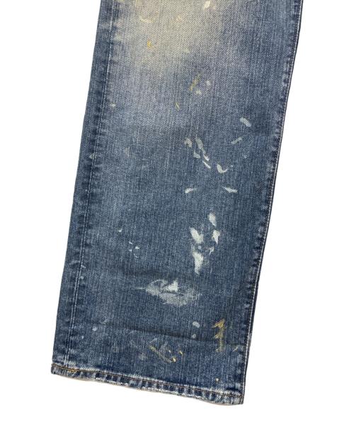 RRL（ダブルアールエル）RRL (ダブルアールエル) ペイント加工デニムパンツ インディゴ サイズ:W38×L32の古着・服飾アイテム