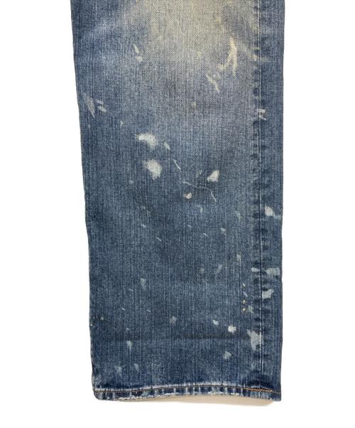 RRL（ダブルアールエル）RRL (ダブルアールエル) ペイント加工デニムパンツ インディゴ サイズ:W38×L32の古着・服飾アイテム