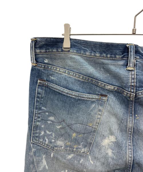 RRL（ダブルアールエル）RRL (ダブルアールエル) ペイント加工デニムパンツ インディゴ サイズ:W38×L32の古着・服飾アイテム