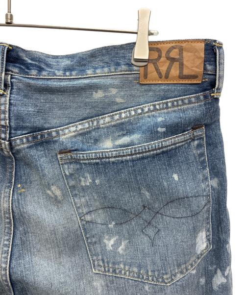 RRL（ダブルアールエル）RRL (ダブルアールエル) ペイント加工デニムパンツ インディゴ サイズ:W38×L32の古着・服飾アイテム