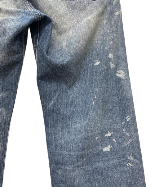 RRL（ダブルアールエル）RRL (ダブルアールエル) ペイント加工デニムパンツ インディゴ サイズ:W38×L32の古着・服飾アイテム