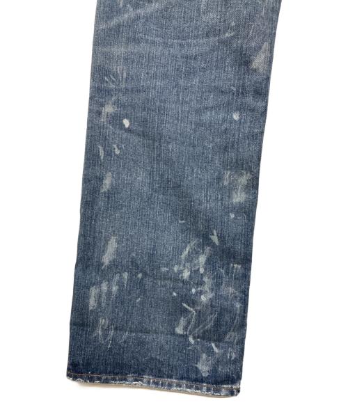 RRL（ダブルアールエル）RRL (ダブルアールエル) ペイント加工デニムパンツ インディゴ サイズ:W38×L32の古着・服飾アイテム