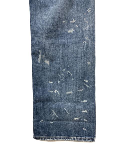 RRL（ダブルアールエル）RRL (ダブルアールエル) ペイント加工デニムパンツ インディゴ サイズ:W38×L32の古着・服飾アイテム