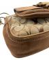 中古・古着 COACH (コーチ) シグネチャー ワンショルダーバッグ ベージュ×ブラウン：8000円