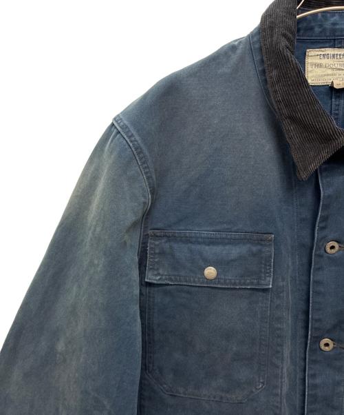 RRL（ダブルアールエル）RRL (ダブルアールエル) キャンバス コーデュロイカラー エンジニア ジャケット フェイデッド ネイビー サイズ:XXLの古着・服飾アイテム