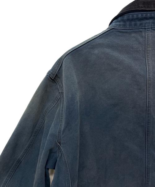 RRL（ダブルアールエル）RRL (ダブルアールエル) キャンバス コーデュロイカラー エンジニア ジャケット フェイデッド ネイビー サイズ:XXLの古着・服飾アイテム