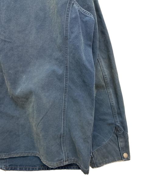 RRL（ダブルアールエル）RRL (ダブルアールエル) キャンバス コーデュロイカラー エンジニア ジャケット フェイデッド ネイビー サイズ:XXLの古着・服飾アイテム