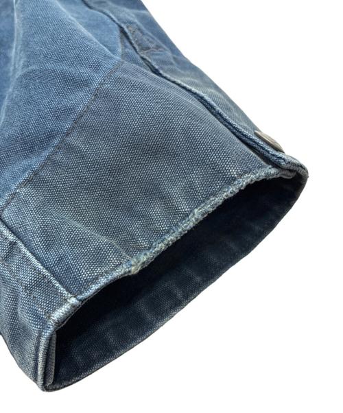 RRL（ダブルアールエル）RRL (ダブルアールエル) キャンバス コーデュロイカラー エンジニア ジャケット フェイデッド ネイビー サイズ:XXLの古着・服飾アイテム