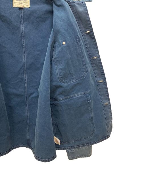 RRL（ダブルアールエル）RRL (ダブルアールエル) キャンバス コーデュロイカラー エンジニア ジャケット フェイデッド ネイビー サイズ:XXLの古着・服飾アイテム